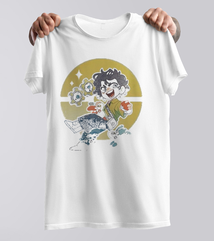 Snifferish Pokemon Trainer With Pokeball And Gears T-Shirt