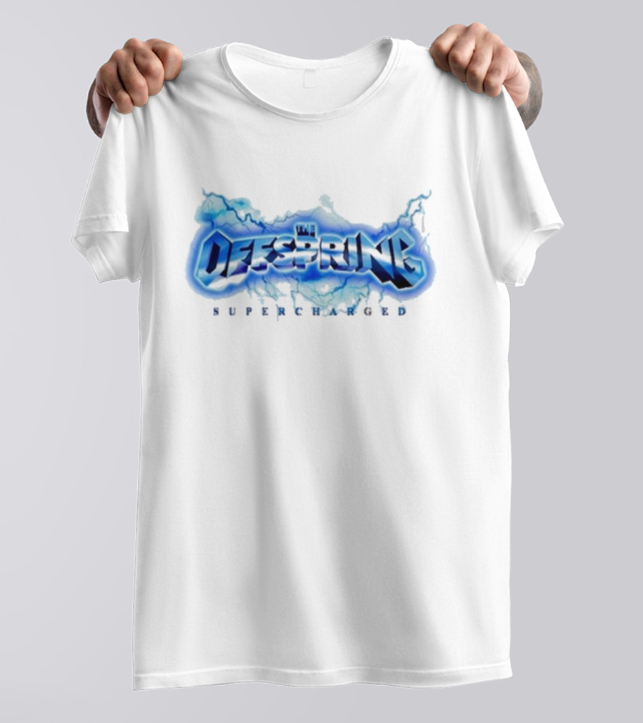 The Offspring Supercharged Electric Blue Lightning T-Shirt