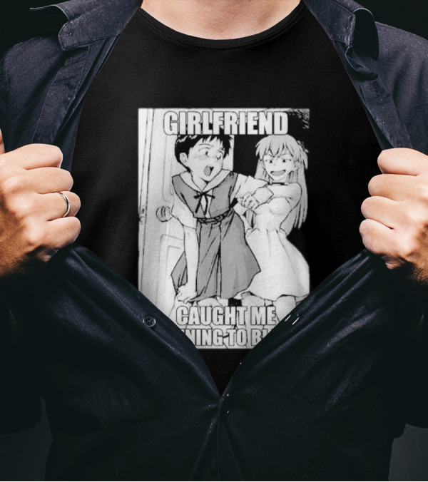 Girlfriend Caught Me Listening To Bladee Meme Anime Manga T-Shirt