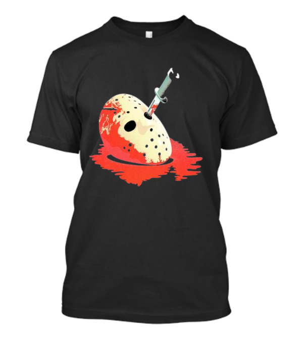 Halloween Horror Bloody Mask Friday The 13th T-Shirt