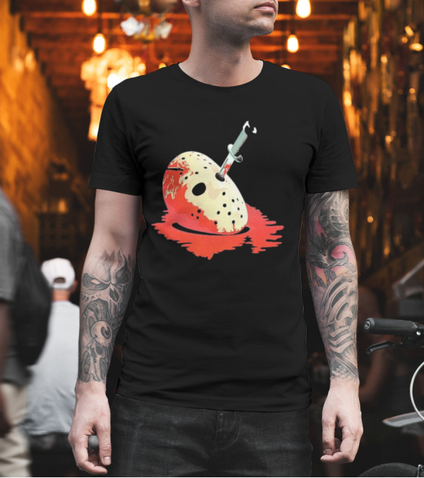 Halloween Horror Bloody Mask Friday The 13th T-Shirt