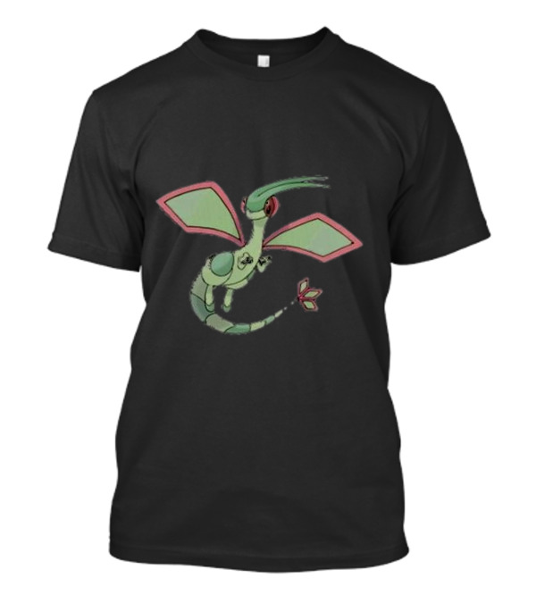 Man Flygon Pokemon Anime Creature Fantasy Winged Character T-Shirt
