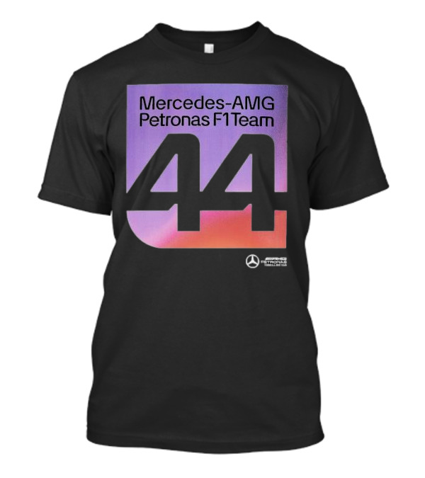 Mercedes-AMG Petronas F1 Team 44 Iconic Motorsport Symbol With Gradient Background T-Shirt