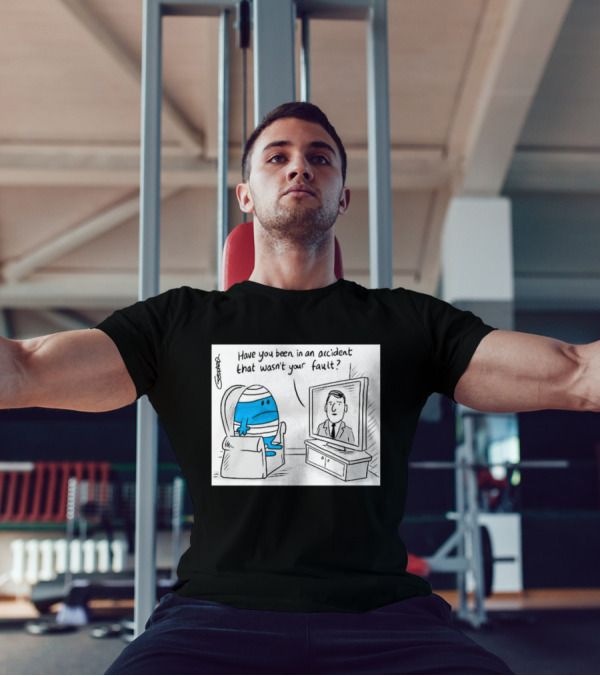 Mr Bump Watching TV Have You Been In An Accident That Wasn’t Your Fault T-Shirt