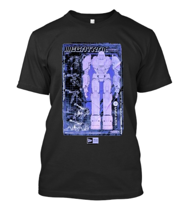 New Era Transformers Megatron Blueprint Black T-Shirt