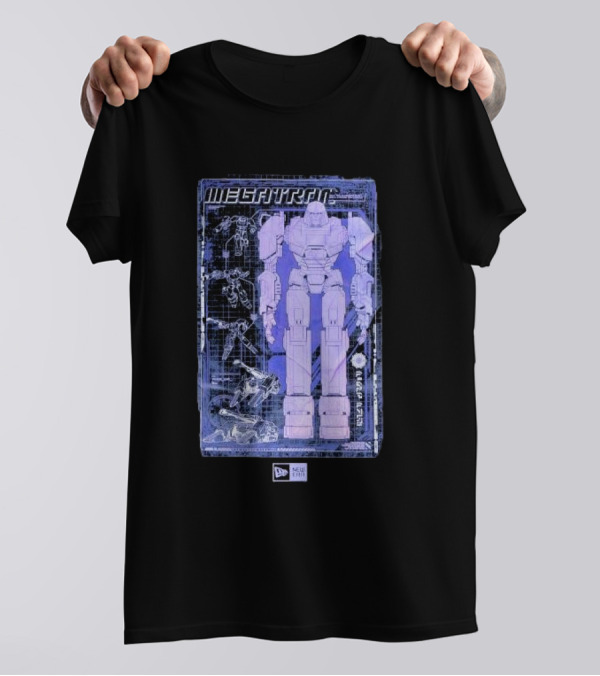 New Era Transformers Megatron Blueprint Black T-Shirt