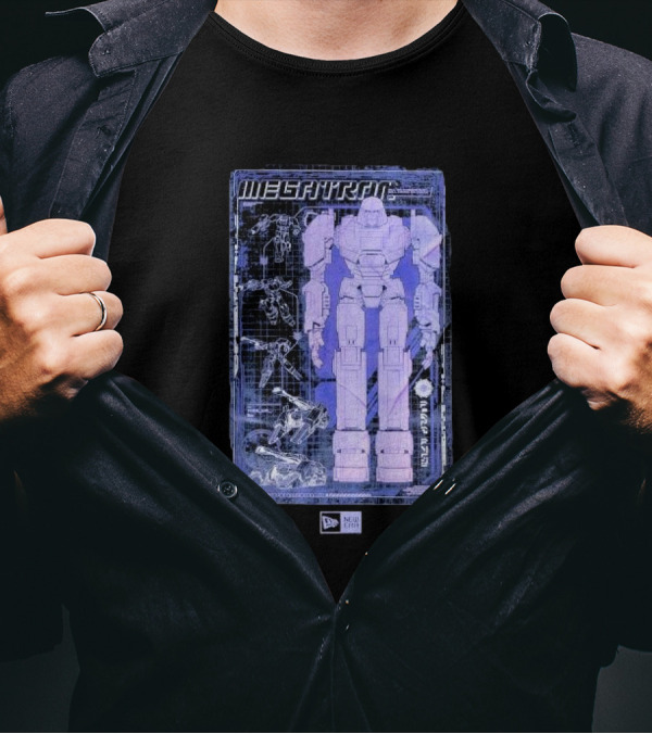 New Era Transformers Megatron Blueprint Black T-Shirt