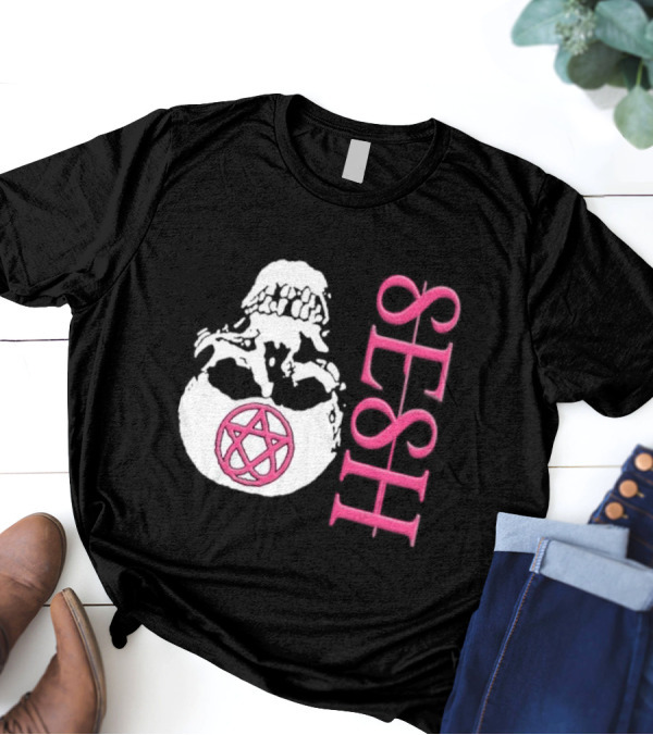 Team Sesh Skull Pentagram Seshagram T-Shirt