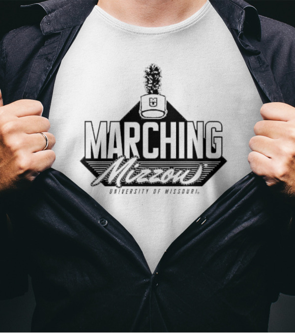 Marching Mizzou University Of Missouri Tiger Head Shako T-Shirt