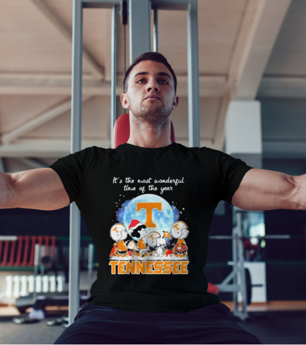 It's The Most Wonderful Time Of The Year Tennessee Volunteers Peanuts Football T-Shirt