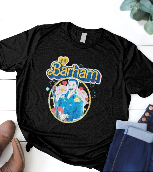 BJ Barham American Aquarium Barbie Heart Guitar Retro T-Shirt