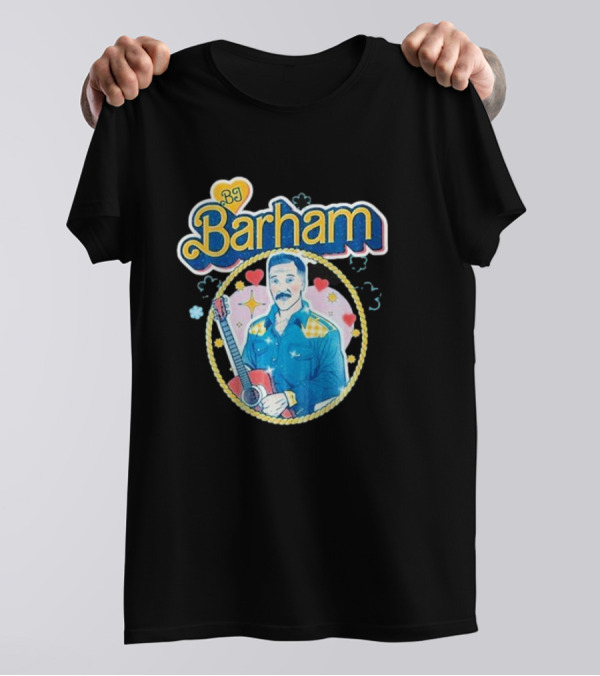 BJ Barham American Aquarium Barbie Heart Guitar Retro T-Shirt