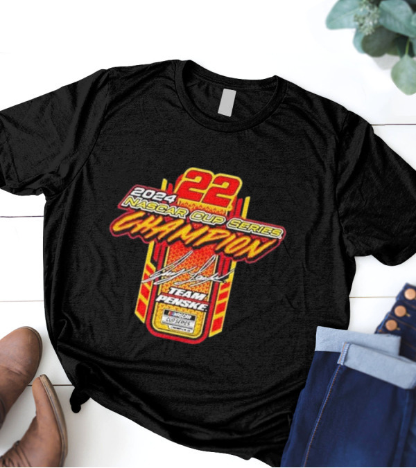 Joey Logano 2024 Nascar Cup Series Champion Team Penske 22 T-Shirt