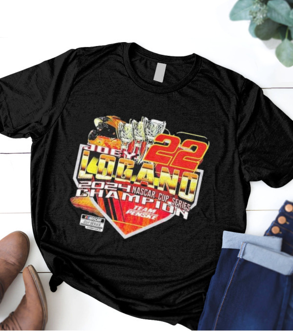 Joey Logano 22 Team Penske 2024 NASCAR Cup Series Champion T-Shirt