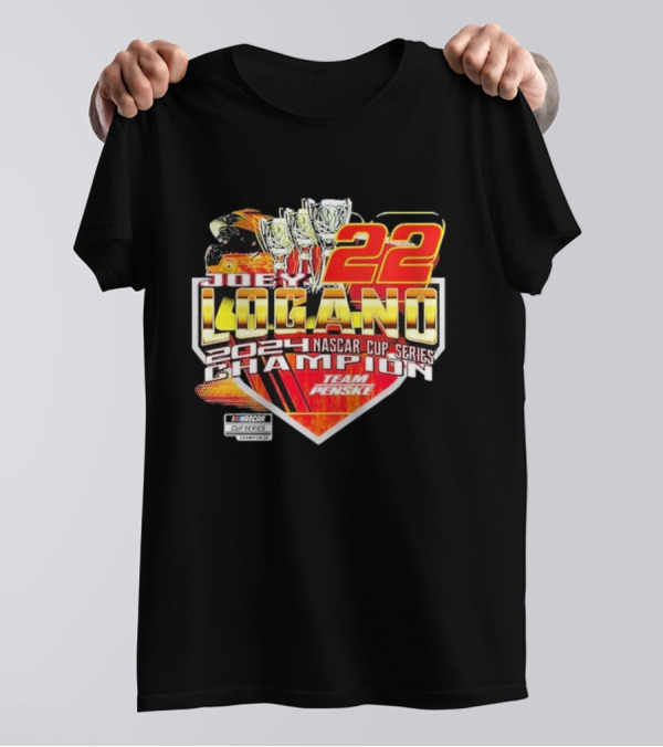 Joey Logano 22 Team Penske 2024 NASCAR Cup Series Champion T-Shirt