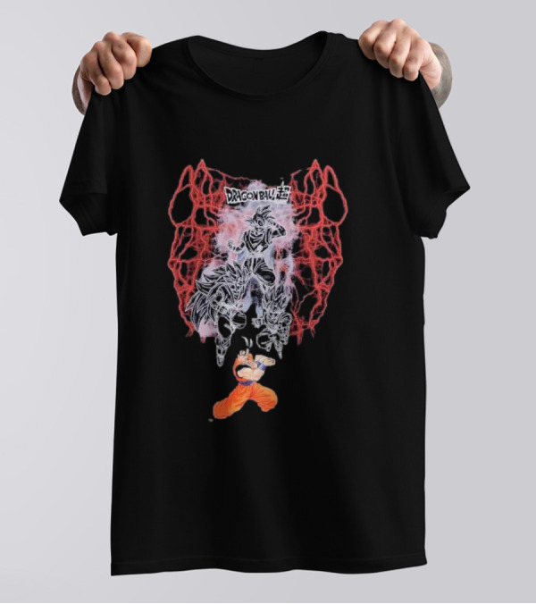 Dragon Ball Z Goku Lightning Aura Power Up Transformation T-Shirt