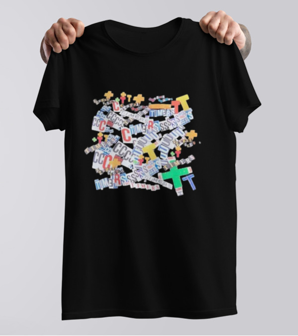 Neighborhood Nh X The Timers Collage Of Letters And Symbols T-Shirt