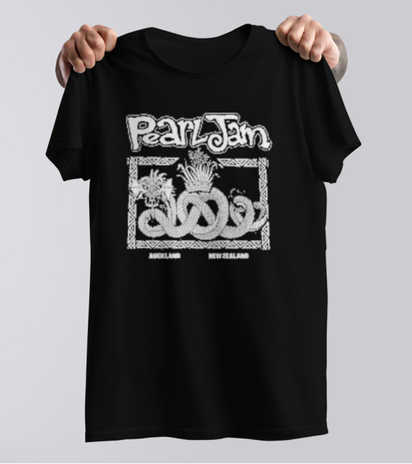 Pearl Jam Auckland New Zealand Dark Matter World Tour Merch Nov 8 2024 Mt Smart Stadium Two Sides T-Shirt