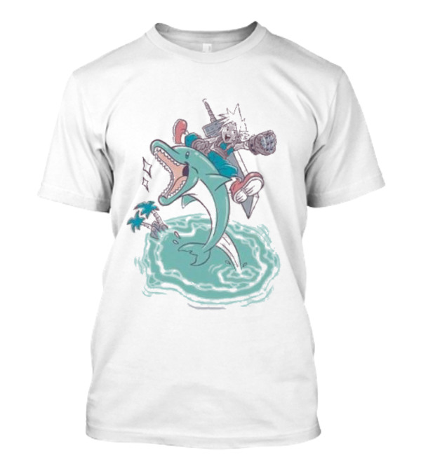 Final Fantasy VII Cloud Dolphin Ride Jump T-Shirt