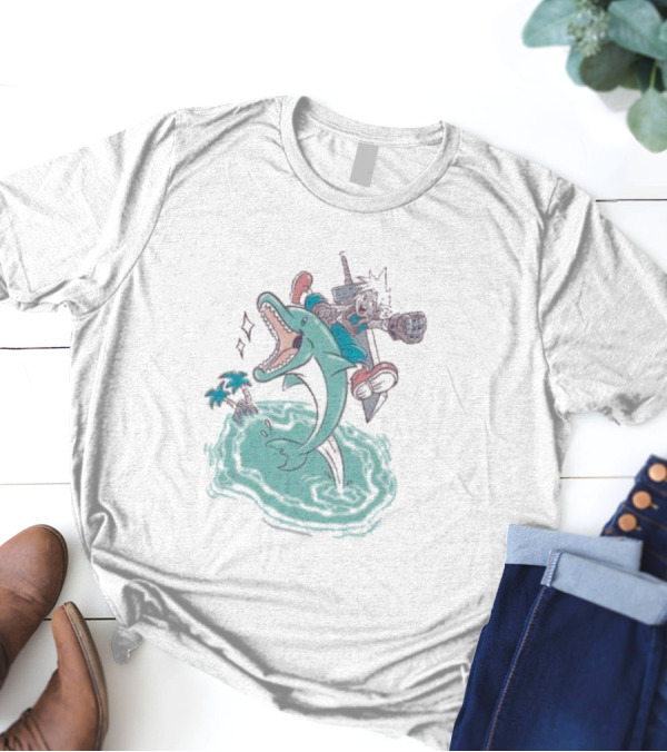 Final Fantasy VII Cloud Dolphin Ride Jump T-Shirt
