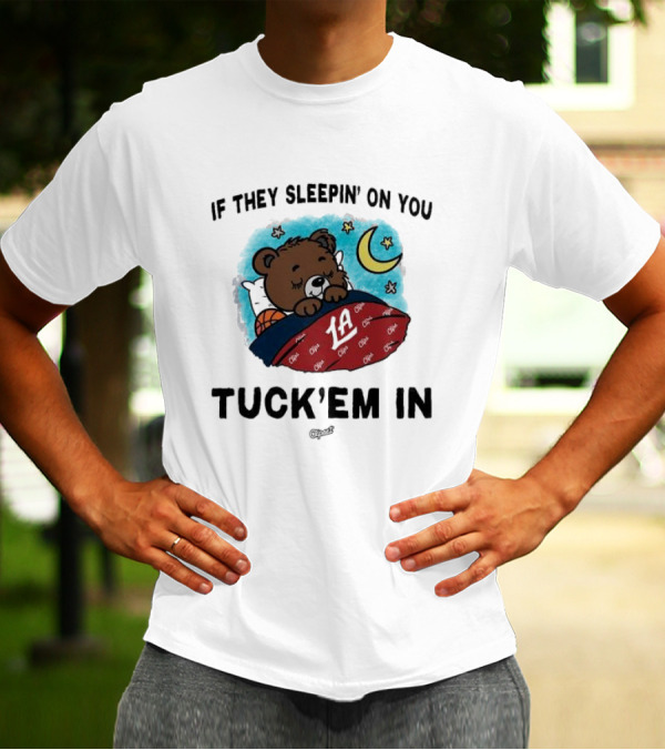 Los Angeles Clippers If They Sleepin’ On You Tuck’em In Bear With Basketball Moon Stars T-Shirt