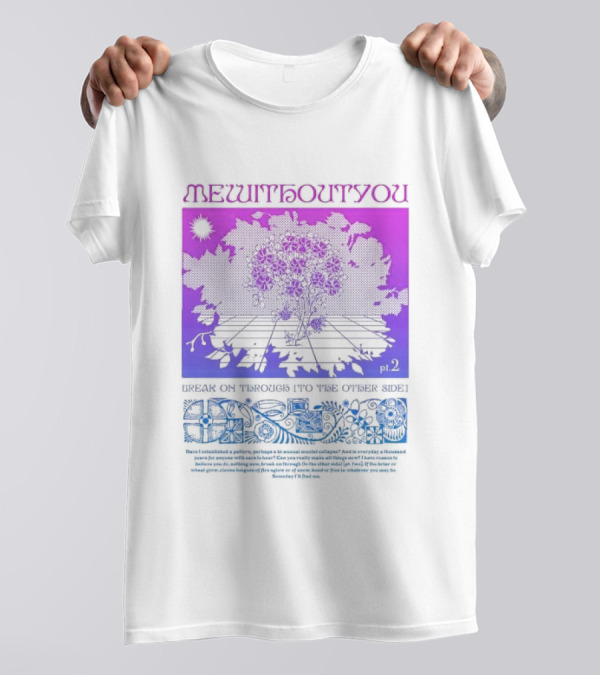 Mewithoutyou Pt 2 Break On Through To The Other Side Purple Floral T-Shirt