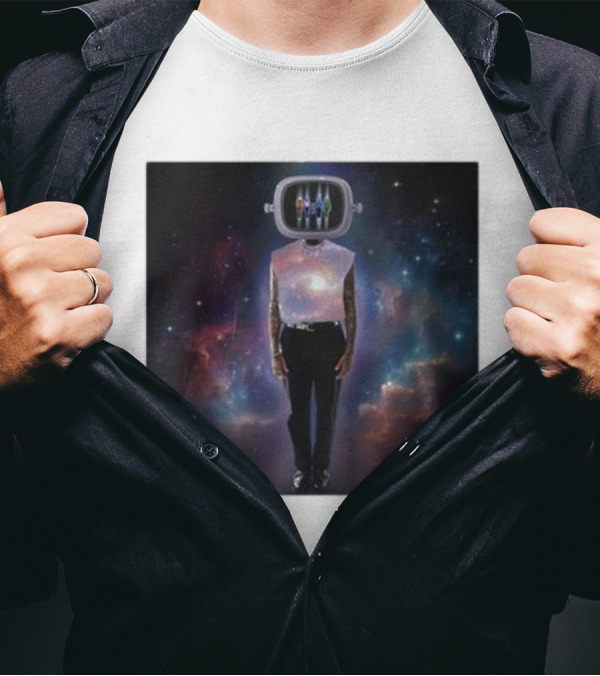 1111 Galaxy Television Head Signed Vinyl T-Shirt