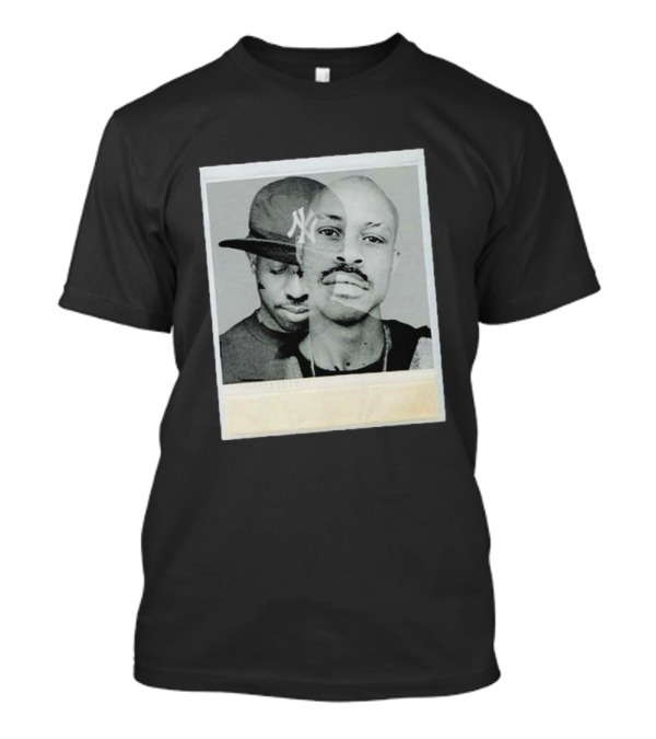 One Of The Best Yet 5th Anniversary New York Yankees Cap Duo Polaroid T-Shirt