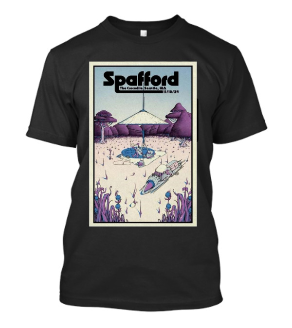 Spafford Live At The Crocodile Seattle WA November 10 2024 Retro Futuristic Concert T-Shirt