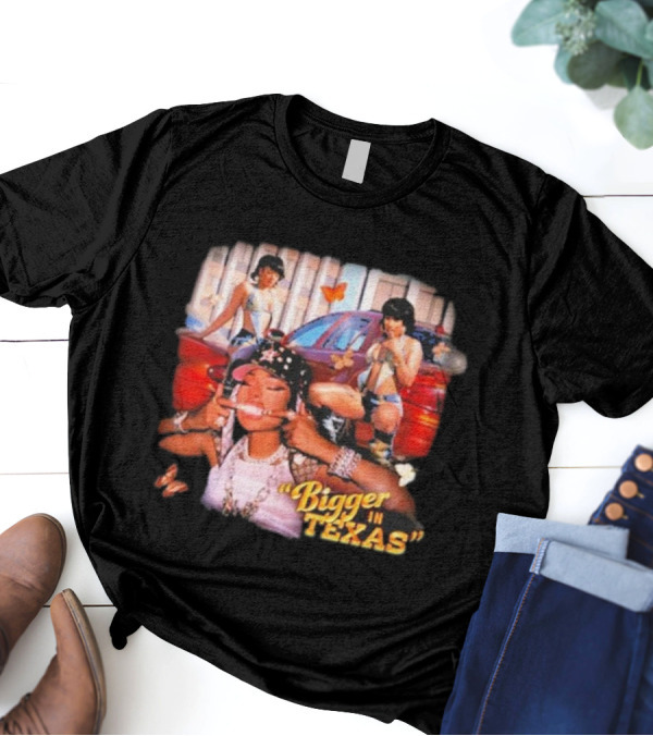 Bigger In Texas 2024 Butterfly Car Girls T-Shirt