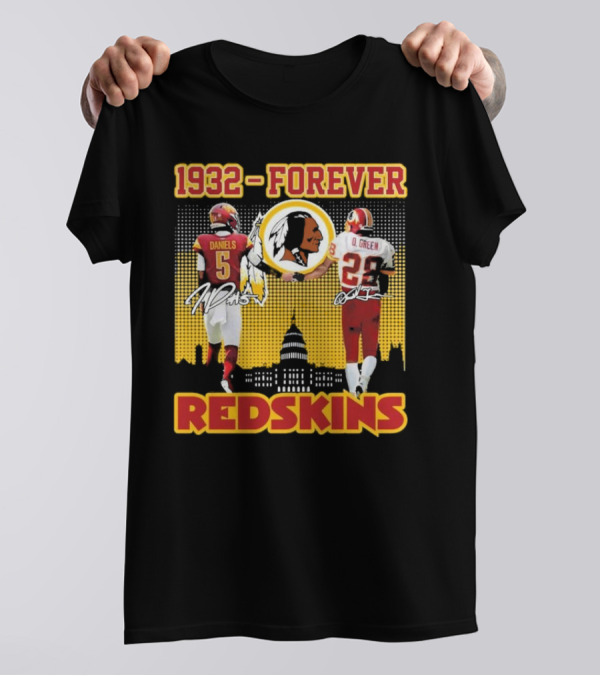 1932 Forever Redskins Darrell Green Jayden Daniels Football Legacy T-Shirt