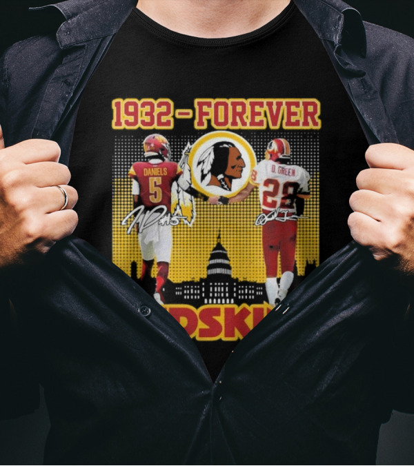 1932 Forever Redskins Darrell Green Jayden Daniels Football Legacy T-Shirt