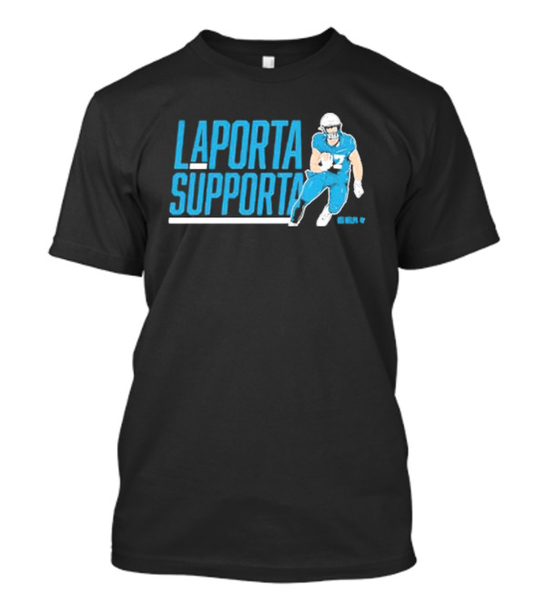 Laporta Supporta Detroit Lions Football Player T-Shirt