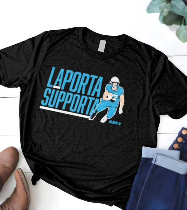 Laporta Supporta Detroit Lions Football Player T-Shirt
