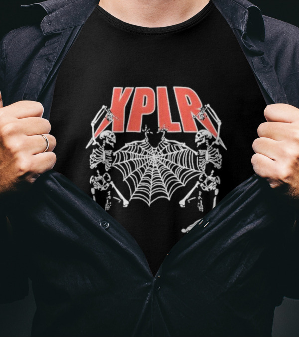 XPLR Dancing Skeletons By Sam And Colby With Spider Web T-Shirt