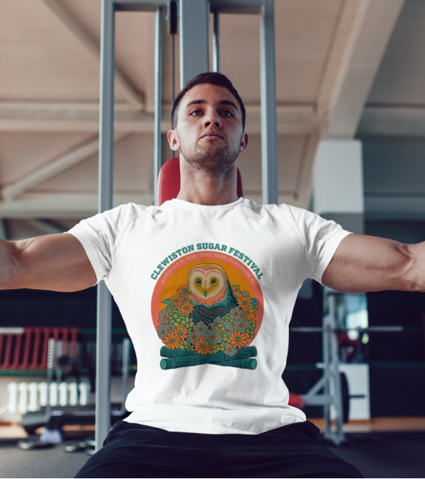 Clewiston Sugar Festival March 14-15 2025 Civic Park Clewiston FL Owl And Flowers T-Shirt