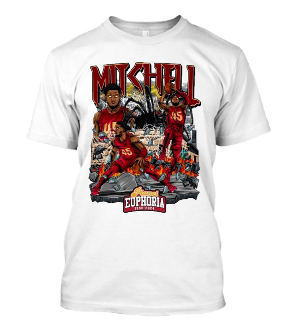 Mitchell Planet Euphoria 1950 2024 Basketball Action Scene T-Shirt