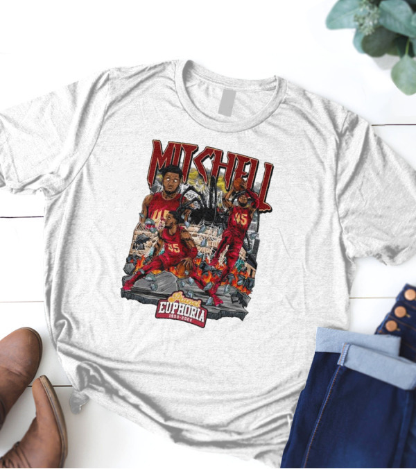 Mitchell Planet Euphoria 1950 2024 Basketball Action Scene T-Shirt