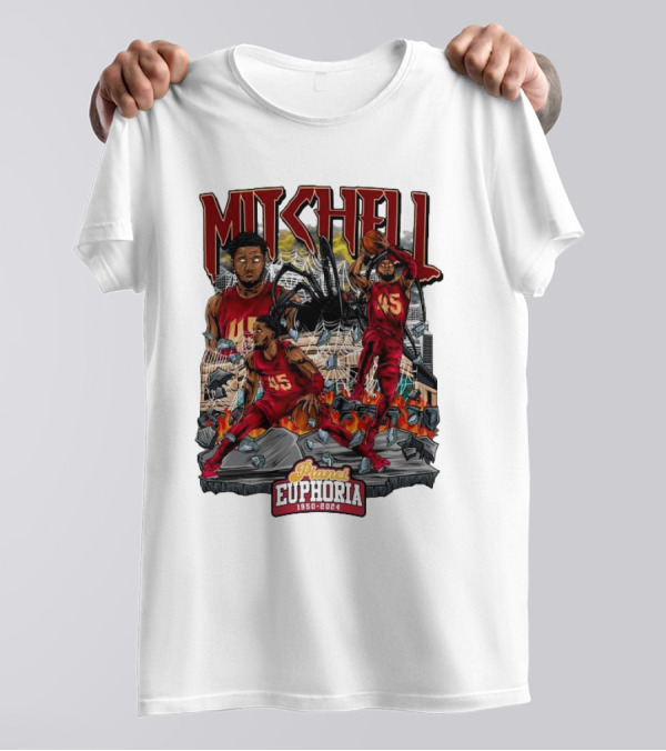 Mitchell Planet Euphoria 1950 2024 Basketball Action Scene T-Shirt