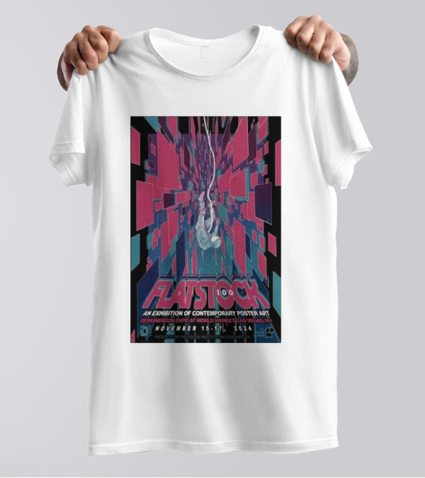 Flatstock Contemporary Poster Art Exhibition November 15-17 2024 World Market Center Las Vegas T-Shirt