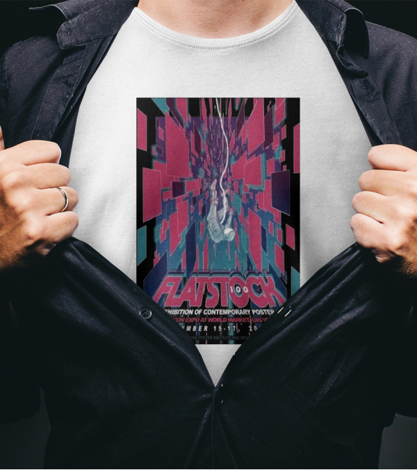 Flatstock Contemporary Poster Art Exhibition November 15-17 2024 World Market Center Las Vegas T-Shirt