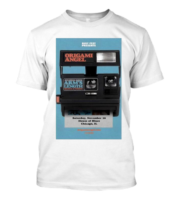 Riot Fest Presents Origami Angel With Special Guests Arms Length Saturday November 16 House Of Blues Chicago IL T-Shirt