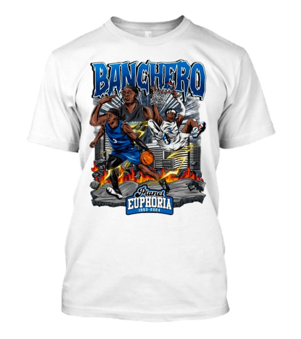 Banchero Planet Euphoria 1950-2024 Basketball Skyline Dynamics T-Shirt