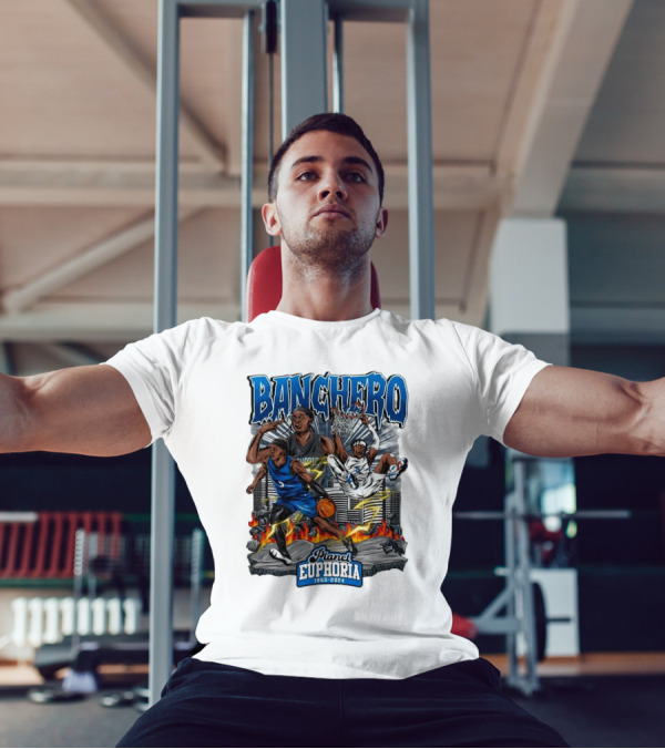 Banchero Planet Euphoria 1950-2024 Basketball Skyline Dynamics T-Shirt