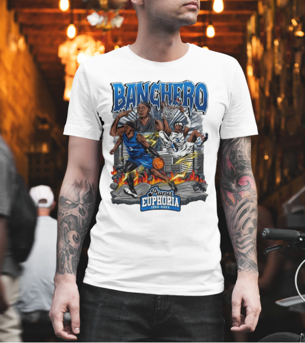 Banchero Planet Euphoria 1950-2024 Basketball Skyline Dynamics T-Shirt