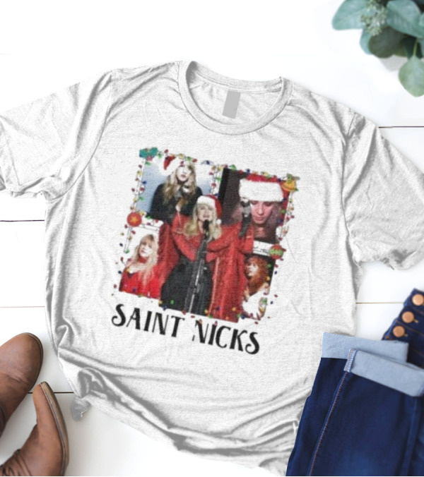 Saint Nicks Legend Stevie Nicks Xmas 2024 Holiday T-Shirt