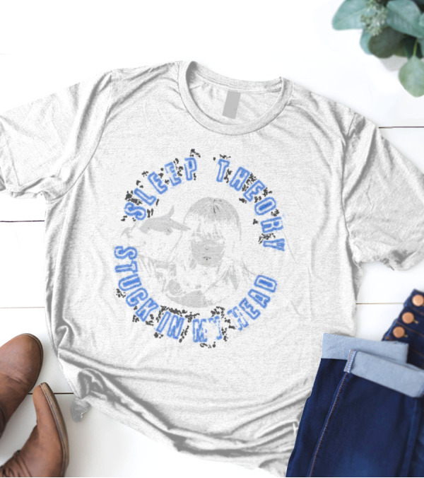 Sleep Theory Stuck In My Head 2024 Anime Aesthetic Outline T-Shirt