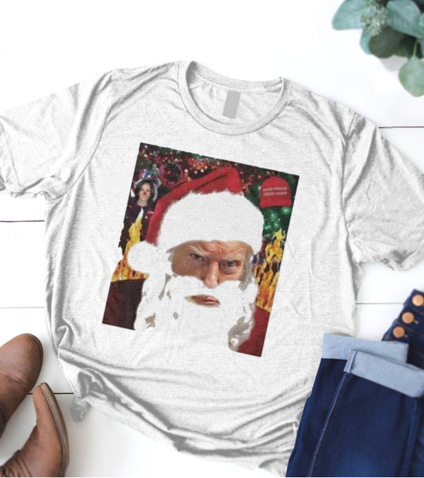 Make Trump Great Again Santa Shot 2024 Christmas T-Shirt
