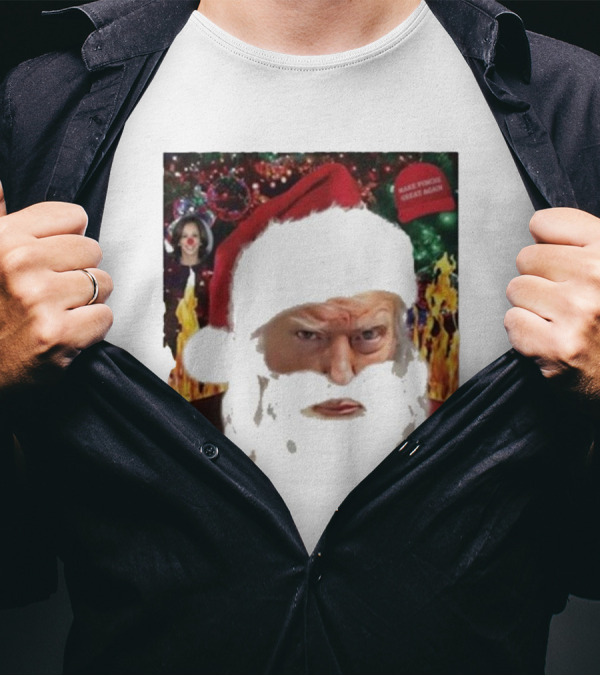 Make Trump Great Again Santa Shot 2024 Christmas T-Shirt