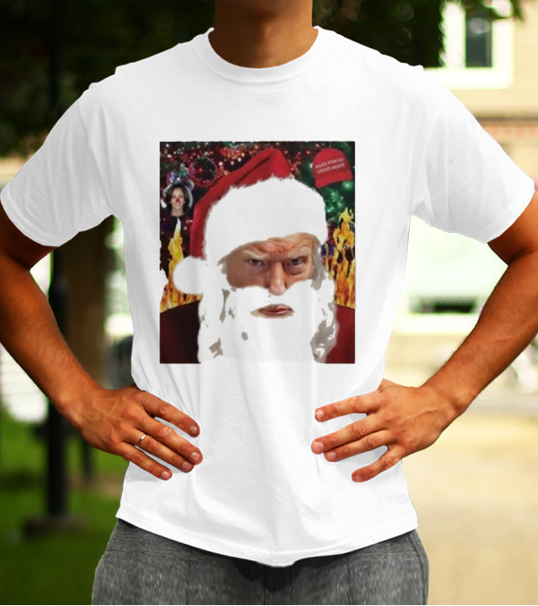 Make Trump Great Again Santa Shot 2024 Christmas T-Shirt